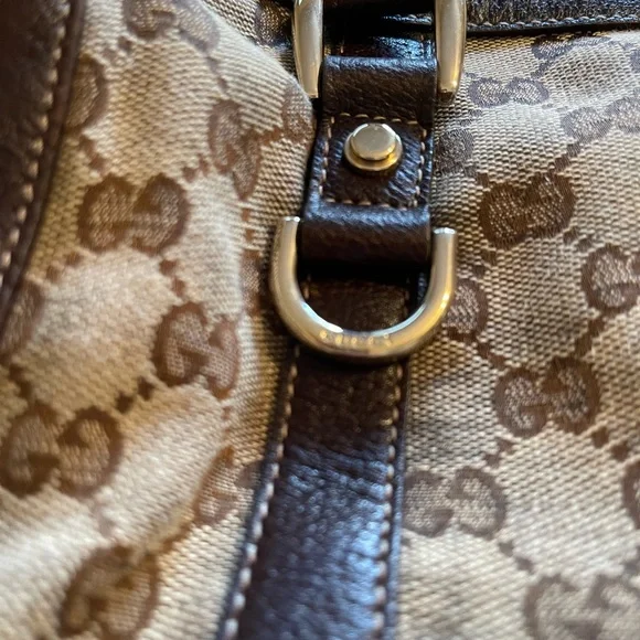 GUC Gucci Monogram Canvas Abbey Handbag - Picture 9 of 16